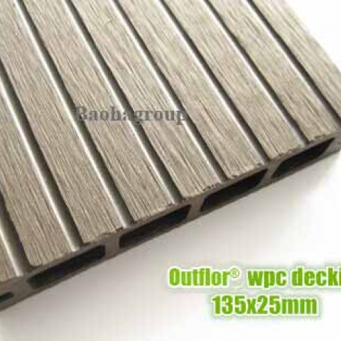 Sàn gỗ nhựa WPC ngoài trời tấm rỗng OBM120-19B